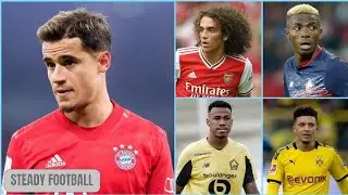 Transfer News Live: Coutinho to Arsenal | Gabriel Malaghaes to Man united | (Steady Football)