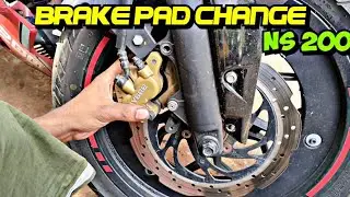 Brake Pad Change | NS 200 | Bajaj | Worn Brake Pad