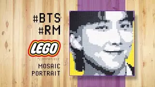 BTS' RM (Rap Monster) Kim Nam-joon LEGO mosaic portrait