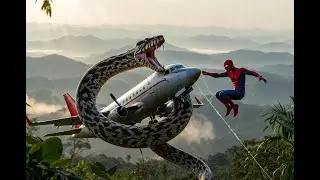 Giant Anaconda Wraps Jet in the Sky | Spider-Man&rsquo;s Epic Rescue