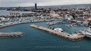 Limassol &Lambda;&epsilon;&mu;&epsilon;&sigma;ό&sigmaf; Aerial / Cyprus לימסול קפריסין
