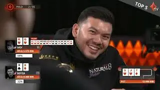 Топ-5 флеш-дро в Сочи с миллионами | Лучшие моменты покера | partypoker