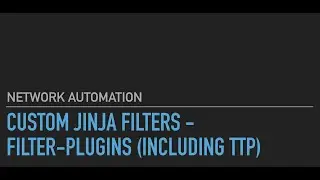 Jinja filter plugins  incld.  ttp