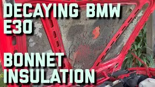 Замена изоляции капота BMW e30