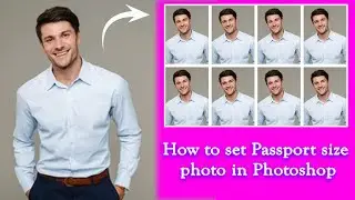 How to set Passport size photo tutorial | PHOTOSHOP