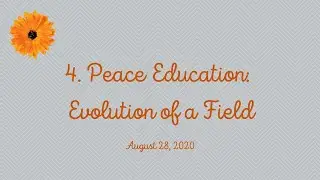 In Conversation with Betty Reardon | Session 4 || Peace Education: Evolution of a Field