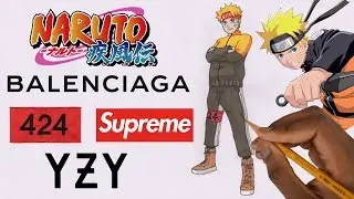 HOW TO DRAW HYPEBEAST NARUTO UZUMAKI  ! | PENCIL DRAWING