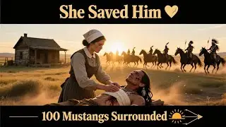🌅 Frontier Nurse Saves Apache Chief as 100 Mustangs Surround Her 🏹💖