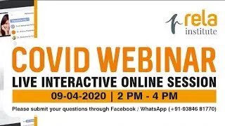 Covid Webinar by Rela Institute