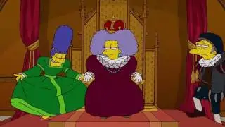 La Reina Elizabeth Los Simpson
