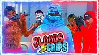 GTA 5 BLOODS VS CRIPS #1 🔴GANG WAR🔵