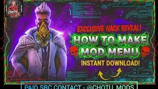 🔥 HOW TO MAKE MOD MENU IN FREE FIRE (STEP BY STEP) 🔥