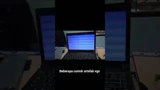 Vga laptop rusak - vga laptop artefak - lcd laptop bergaris - lcd laptop bergaris warna warni