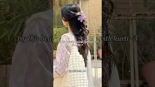 try this hairstyle with kurti 🩷✨️