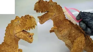 SATISFYING ASMR Dinosaur Cleaning 🦖✨ | Extreme Deep Clean of a Dirty Dinosaur (No Talking)