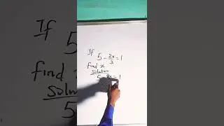 Operation X #maths  #fractions #video