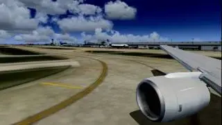 HD FSX FS9 AMERICAN AIRLINES TAKEOFF REAL SOUNDS