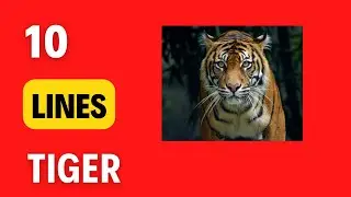 10 lines on Tiger in English | Few lines about Tiger | Tiger Essay for Students in English