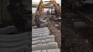 Railway construction 🚧 #technology