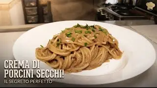 Spaghetti con crema di porcini secchi: ricetta originale