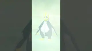 Shiny #prinplup Evolves Into #empoleon In #pokemon #brilliantdiamond