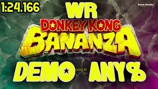 [МИРОВОЙ РЕКОРД] Donkey Kong Bananza Demo Any% | 1:24.166