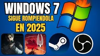 &iexcl;Windows 7 sigue rompi&eacute;ndola en 2025! 🔥 (RE2 Remake, Hollow knight silksong, Steam, OBS)