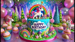 🦄 Happy Birthday Baby! 🎂 A Magical Unicorn Birthday Song for Your Little One ✨