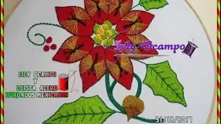 96.-Bordado Fantasía Nochebuena #2