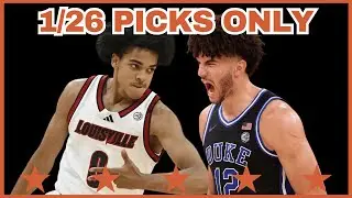 College Basketball PICKS ONLY - Monday, January 26th | TCE Trims
