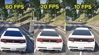 GTA V FPS Comparison: 1 FPS vs 5 vs 10 vs 20 vs 24 vs 30 vs 60 vs 90 &ndash; INSANE Difference!