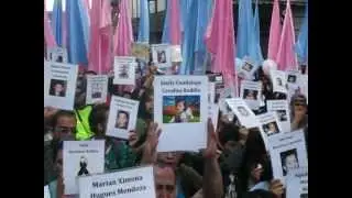 Three-year protest of Guarder&iacute;a ABC fire in Mexico City