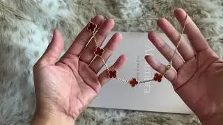 Van cleef and Arpels bracelet turned into a necklace.