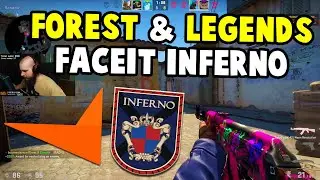 CS LEGENDS FACEIT INFERNO - f0rest on fire w/ GeT_RiGhT, olof, friberg & lekr0!