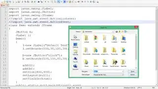How to use JLabel and JButton in swing in java