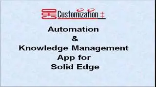 Validations in Solid Edge Automation Cadcustomization++ & solidedge Configurator