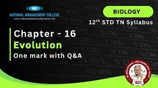 Bio Zoology Chapter 16 - Evolution #12thbiology #zoology #tn12th #examprep #revisionguide #onemark