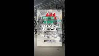 GREAT 24-Head Mix Embroidery Machine | 4 Beads + Twin Sequin | 450&times;900&times;1330 mm | M.Ramzan Machinery