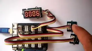 Arduino 4-digit up/down counter