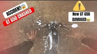 GT 650 Crushed Badly 💔Motovlog Biker #motovlog #viralvideo #bikeride #rider 
