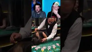 DEALER PASSES OUT DURING BLACKJACK GAME! 💀 #shorts blackjack #plinko