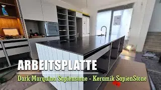 Koblenz Dark Marquina Keramik SapienStone Arbeitsplatte