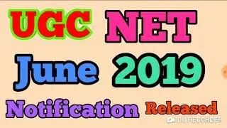 UGC Net exam 2019 #UGC Net exam 2019 Notification