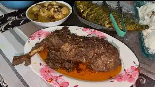 নতুন জামাইয়ের জন্য কি কি রান্না করছি ,কি গিফ্ট দিছি তা নিয়ে থাকছে আজকের ব্লগ ॥ খাসির লেগ রোস্ট ॥ 