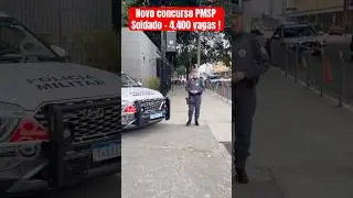 Novo concurso PMSP Soldado - Autorizado 4.400 vagas !