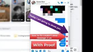 Messenger Couldn’t send the message problem on Facebook