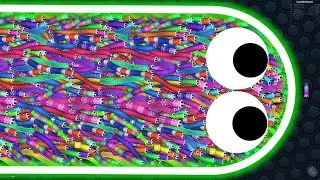 Slither.io A.I. 001 Strong Bad Snake Skin Hacked? vs. 9899889 Snakes Epic Slither io Gameplay!