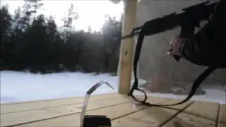 Homemade AK Bumpfire Stock - Range Test 1