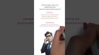 O que &eacute; o Princ&iacute;pio do Devido Processo Legal?  #direitodesenhado #aulaoab #estudooab #processocivil