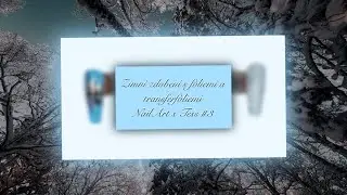 NailArt s Tess #3 | Zkouším transferfolie a další druhy folií na zimním zdobení!